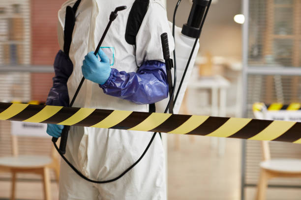 Professional Biohazard Cleanup technician working in Yoakum, TX